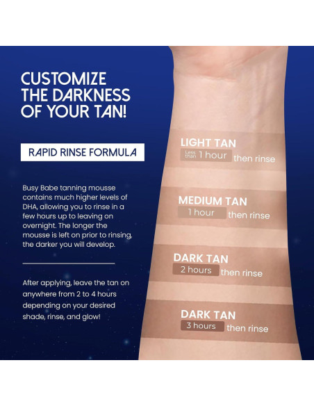 Autobronceador Mousse Cabo Nights Busy Babe 204 g - Bronceado Profundo