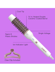 Cepillo Térmico Doble Cerámico Conair 30.7cm para Rizos y Ondas 2