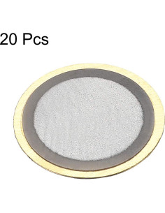 Discos Piezoeléctricos uxcell 10mm 20 Pcs para Guitarras y Micrófonos 2