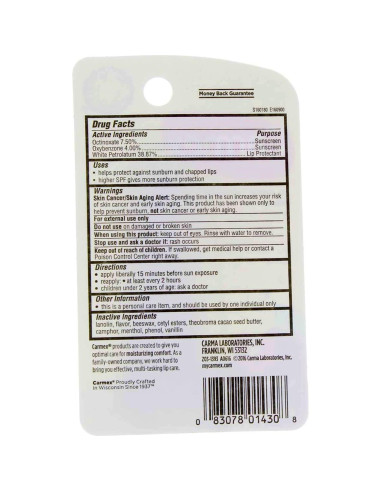 Bálsamo Labial Carmex Cereza SPF 15 9.9g - Hidratante