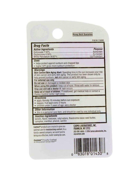 Bálsamo Labial Carmex Cereza SPF 15 9.9g - Hidratante Bálsamo Labial Carmex Cereza SPF 15 9.9g - Hidratante