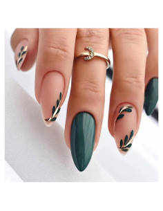 Uñas Postizas Magrace Almendra Mediana 24 Pcs con Diseño