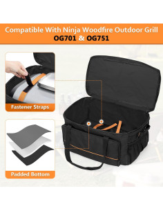 Bolsa de Transporte HODRANT para Parrilla Ninja Woodfire OG701 OG751 2