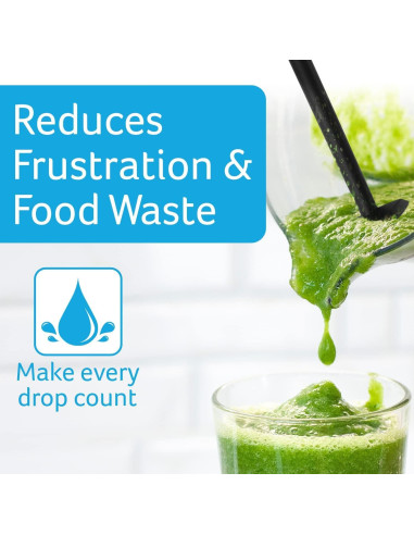 Espátula de Silicona IMPRESA 35.56 cm Negra 2-Pack para Batidora