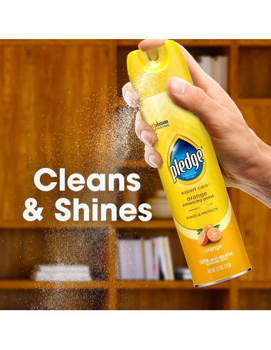 Pledge Spray Mejorador de Pulido para Madera 3x9.7oz Naranja
