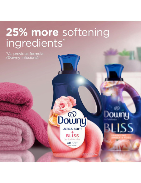 Suavizante de Telas Líquido Downy Ultra Suave 2.93 L Ámbar Brillante