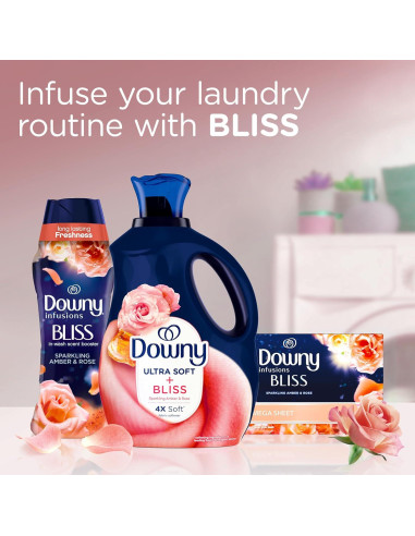 Suavizante de Telas Líquido Downy Ultra Suave 2.93 L Ámbar Brillante