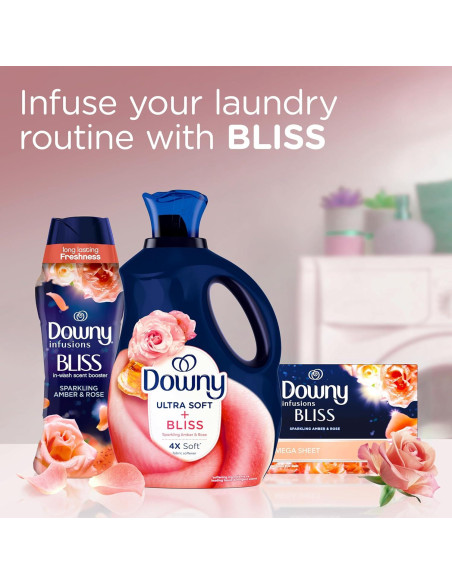 Suavizante de Telas Líquido Downy Ultra Suave 2.93 L Ámbar Brillante