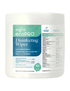 Toallitas Desinfectantes Ecológicas Zogics ecoPRO 800 Unidades