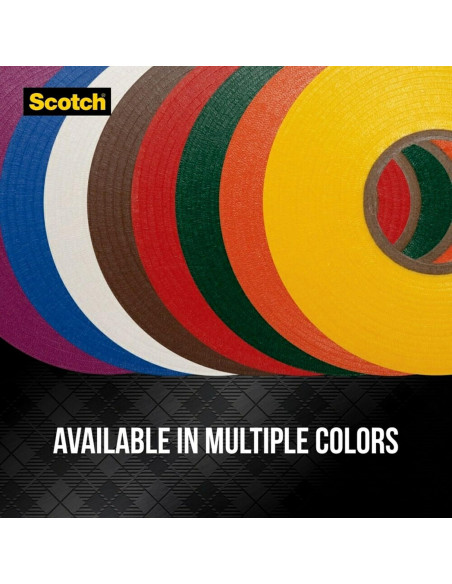 Cinta Eléctrica Profesional 3M Scotch 35, 19 mm x 20 m, Azul