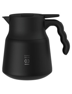 Servidor Metálico Aislado Hario V60 PLUS 800ml Negro