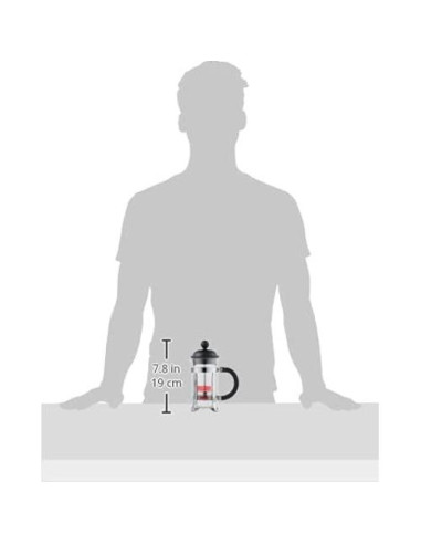 Cafetera de Émbolo Bodum Caffettiera 0.35L Acero y Plástico