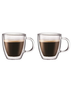 Set de 2 Tazas de Espresso Doble Pared Bodum 148ml