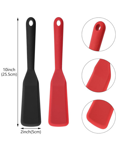 Espátula de Silicona Aswewamt 2 Pcs Antiadherente 25.4 cm