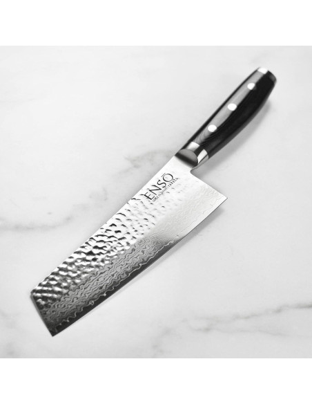 Cuchillo Bunka Enso HD 17.78 cm Damasco VG10 Hecho en Japón