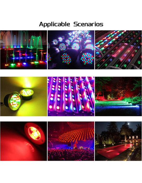 Chip LED Rojo 10W LEDGUHON 660nm para Iluminación DIY