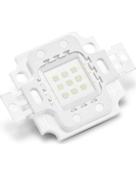 Chip LED Ultravioleta 10W Chanzon 395nm SMD COB 1 pieza