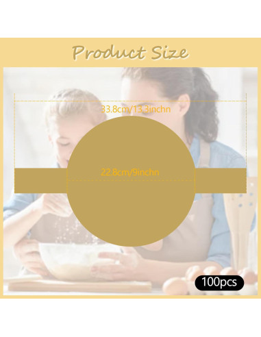 100 Hojas Papel Pergamino Pcmursal 23 cm Antiadherente