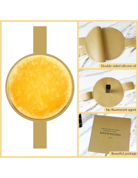 100 Hojas Papel Pergamino Pcmursal 23 cm Antiadherente