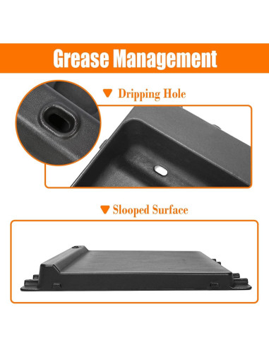 Plancha de Hierro Fundido GRISUN para Parrillas Weber 43.9x30.5cm