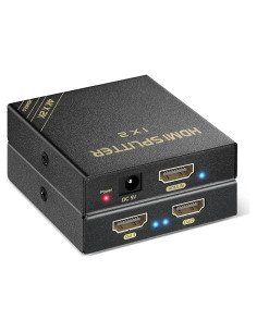 Divisor HDMI 1x2 HBAVLINK 4K 60Hz - Compatible PS5, Apple TV