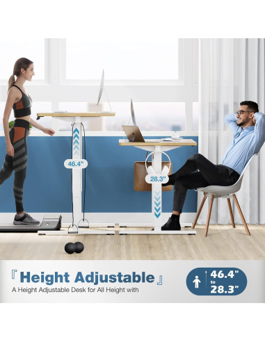 Escritorio de pie eléctrico Sweetcrispy 40x24 cm ajustable