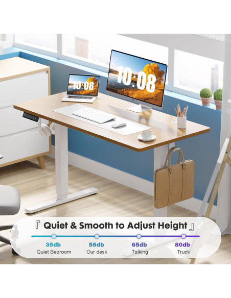 Escritorio de pie eléctrico Sweetcrispy 40x24 cm ajustable