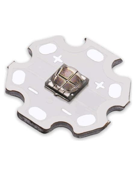 5 Pcs Chip LED IR 5050 SMD 12W 940-945nm con Base PCB 20mm