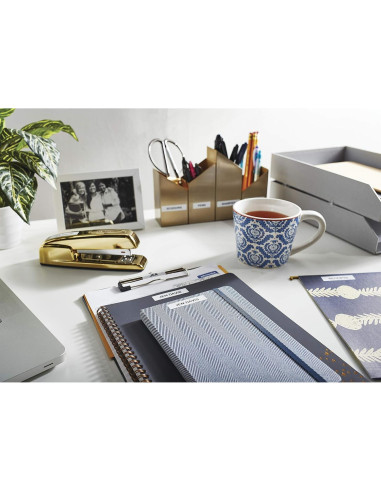 Cinta de Etiquetado DYMO LetraTag 12mm Papel Blanco 6 Unidades