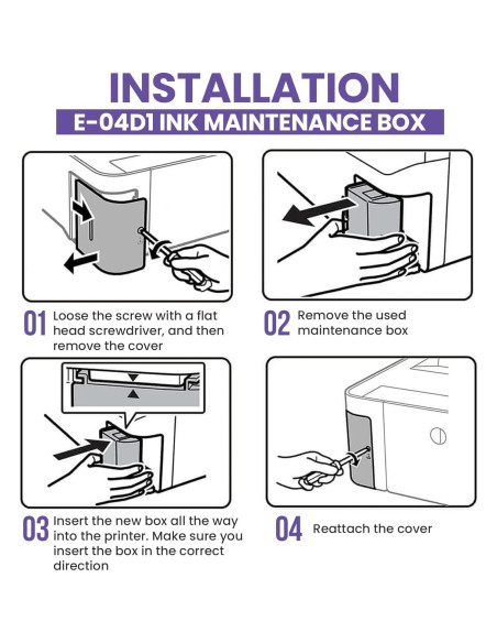 Caja de Mantenimiento T04D1 para Impresoras Epson EcoTank