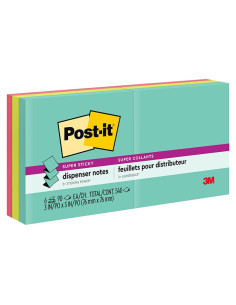 Notas Adhesivas Super Sticky Post-it Supernova Neons, 6 Blocs 90 Hojas