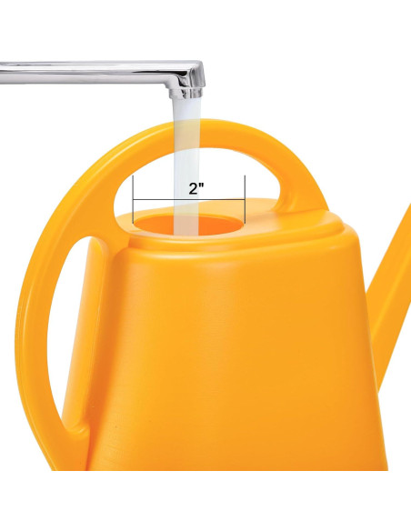 Regadera Fasmov 2L Plástico Amarillo con Pico Largo Ergonómico