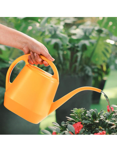 Regadera Fasmov 2L Plástico Amarillo con Pico Largo Ergonómico