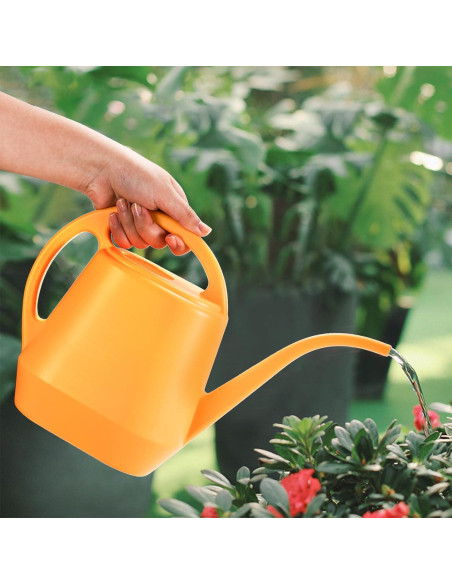 Regadera Fasmov 2L Plástico Amarillo con Pico Largo Ergonómico