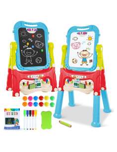 Caballete de Arte Doble Cara HOLYFUN para Niños 3-7 Años