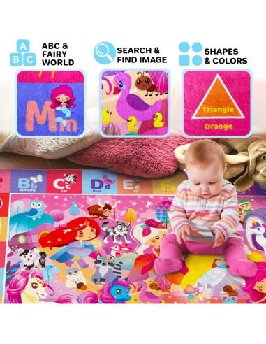 Conjunto de 2 Alfombrillas de Juego QUOKKA Antideslizantes