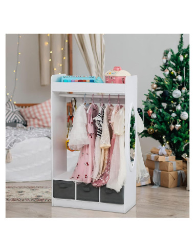 Organizador de Disfraces Karl Home con Espejo y 3 Cajones