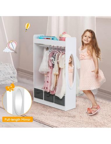 Organizador de Disfraces Karl Home con Espejo y 3 Cajones