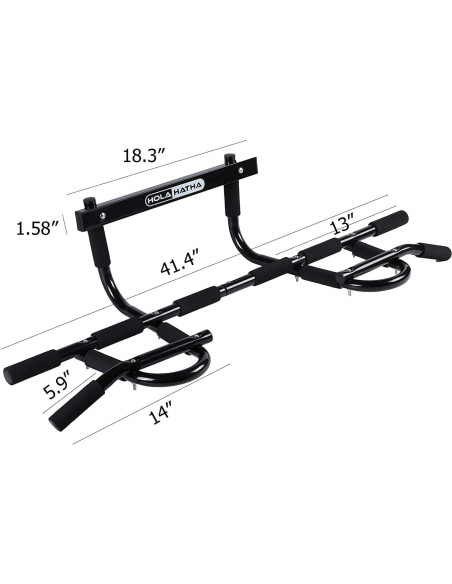 Barra de Dominadas HolaHatha para Puerta - Alta Resistencia 150kg