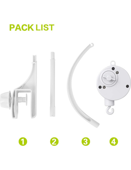 Brazo Móvil para Cuna AICMEI con Caja de Música 61 cm Brazo Móvil para Cuna AICMEI con Caja de Música 61 cm