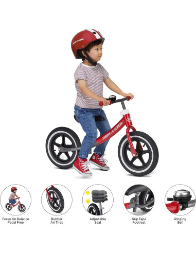Bicicleta de Equilibrio Air Ride Radio Flyer para Niños 1.5-5 Años