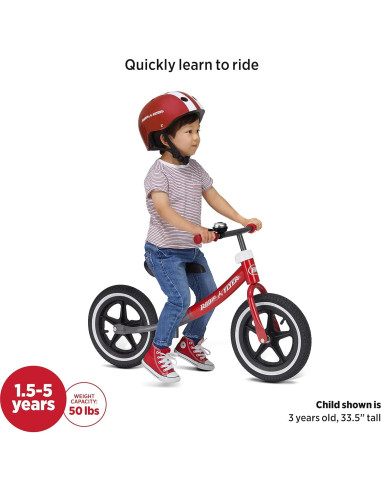 Bicicleta de Equilibrio Air Ride Radio Flyer para Niños 1.5-5 Años