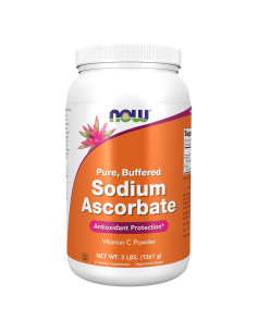 Polvo de Ascorbato de Sodio NOW Foods 1.36 kg Antioxidante