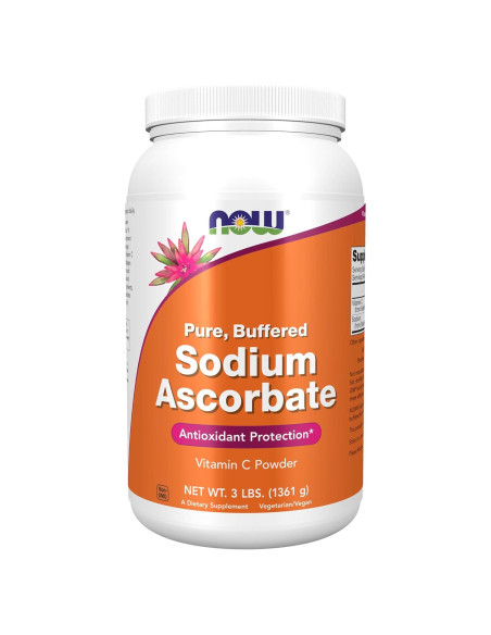 Polvo de Ascorbato de Sodio NOW Foods 1.36 kg Antioxidante Polvo de Ascorbato de Sodio NOW Foods 1.36 kg Antioxidante