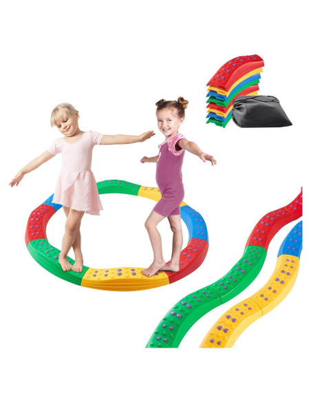 Viga de Equilibrio VEVOR 8 PCS Antideslizante para Niños 3-6 Años