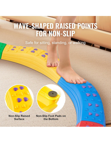 Viga de Equilibrio VEVOR 8 PCS Antideslizante para Niños 3-6 Años