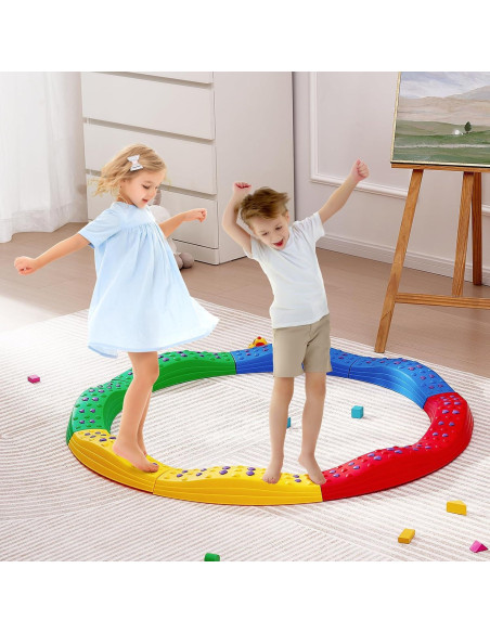 Viga de Equilibrio VEVOR 8 PCS Antideslizante para Niños 3-6 Años
