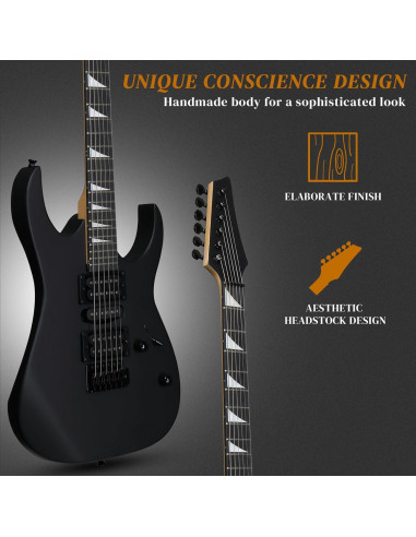 Guitarra Eléctrica Ktaxon Completa HSH 6 Cuerdas con Accesorios