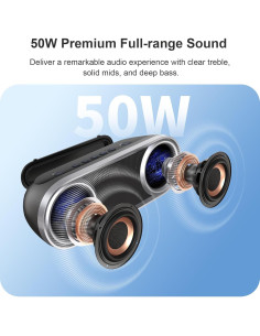 Altavoz Bluetooth DOSS SoundBox Pro+ P400 50W IPX5 Azul 2