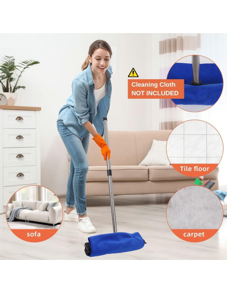 Combo Aspiradora Robot Thamtu y Escoba de Goma para Mascotas